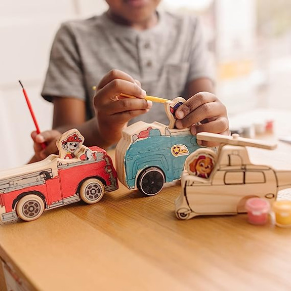 Melissa and Doug Paw Patrol Wooden Craft Kit - Vehicles
